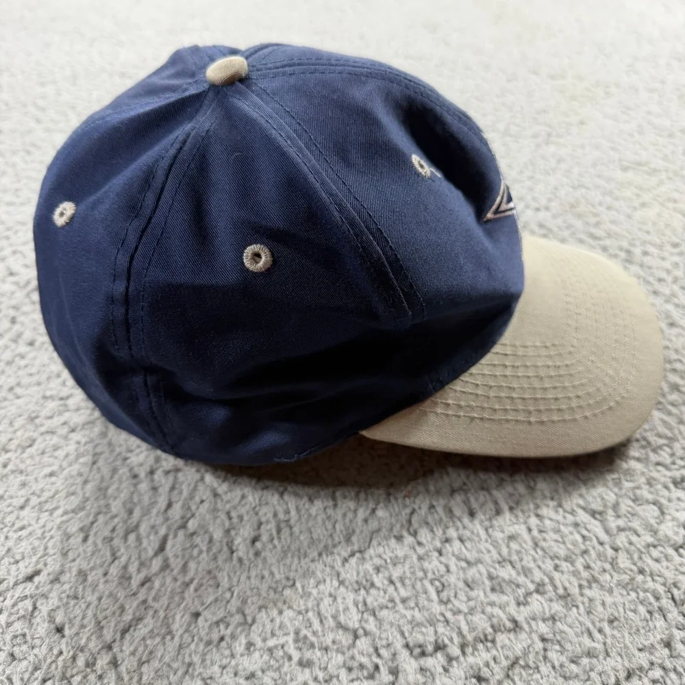 Vintage Logo Athletic Dallas‎ Cowboys Hat Navy Tan Snapback NFL Star Cap
